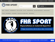 Tablet Screenshot of fhrsport.com